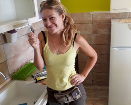 Апартамент я покрасила как хотела мама.